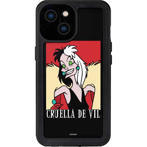 Disney Villains Cruella de Vil iPhone 13 Mini Waterproof Case