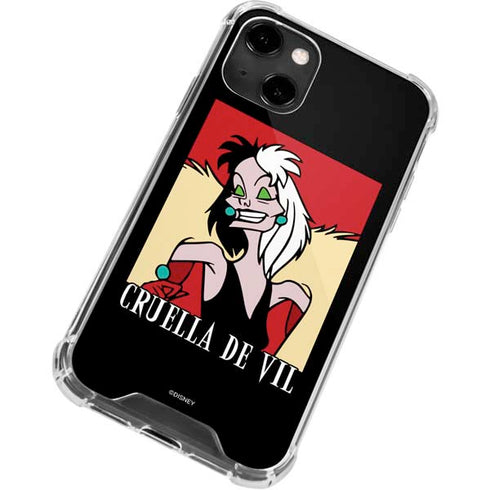 Disney Villains Cruella de Vil iPhone 14 Clear Case