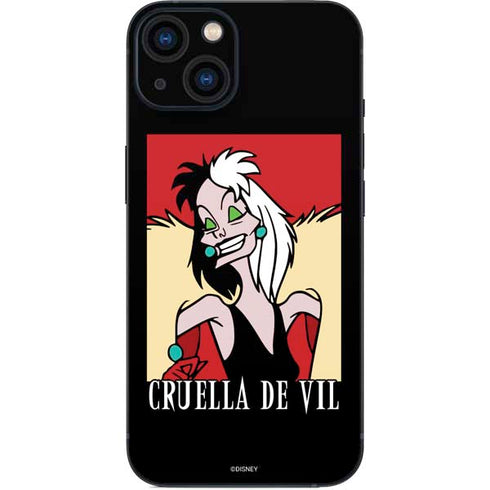 Disney Villains Cruella de Vil iPhone 15 Plus Skin