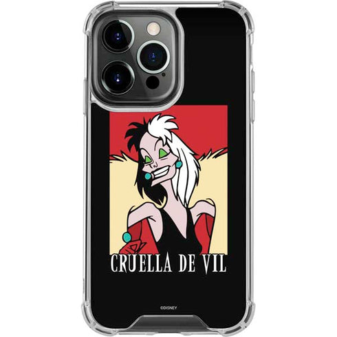 Disney Villains Cruella de Vil iPhone 14 Pro Clear Case