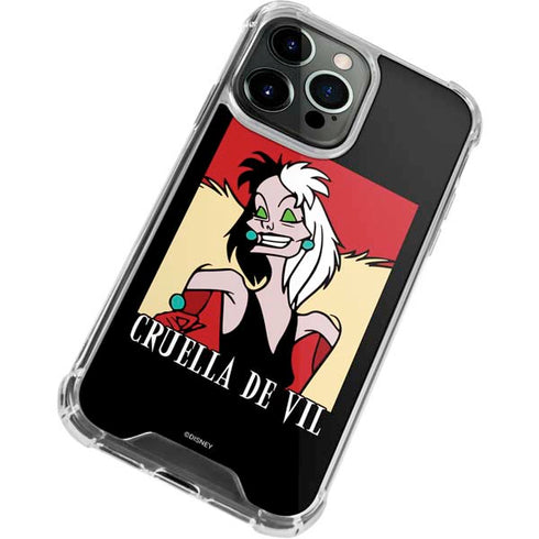 Disney Villains Cruella de Vil iPhone 15 Pro Clear Case
