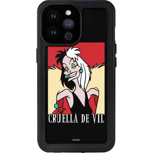 Disney Villains Cruella de Vil iPhone 14 Pro Max Waterproof Case