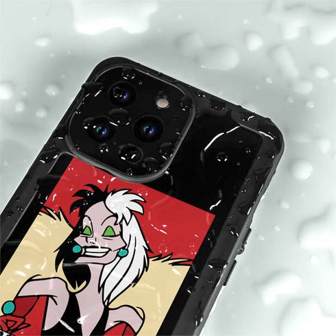 Disney Villains Cruella de Vil iPhone 14 Pro Waterproof Case