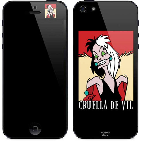 Disney Villains Cruella de Vil iPhone 5/5s/5SE Skin