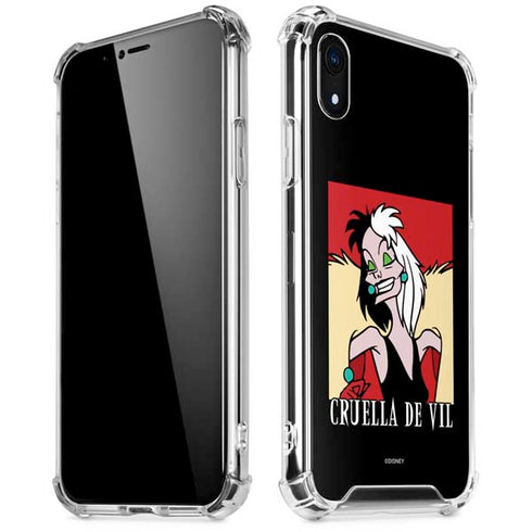 Disney Villains Cruella de Vil iPhone XR Clear Case