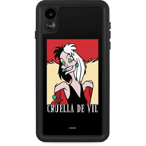 Disney Villains Cruella de Vil iPhone XR Waterproof Case