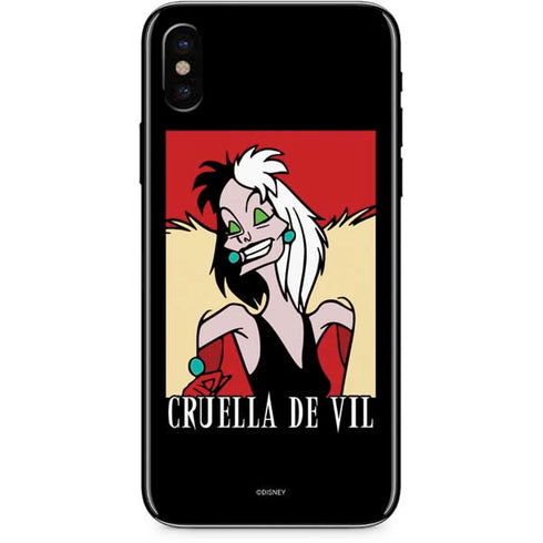 Disney Villains Cruella de Vil iPhone XS Max Skin