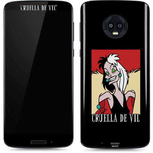 Disney Villains Cruella de Vil Moto G6 Skin