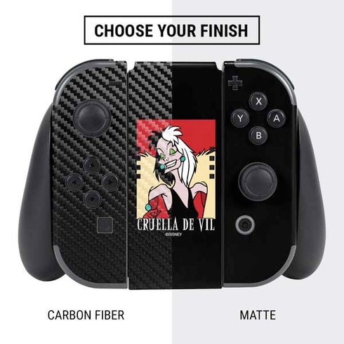 Disney Villains Cruella de Vil Nintendo Switch Bundle Skin