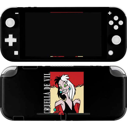 Disney Villains Cruella de Vil Nintendo Switch Lite Skin
