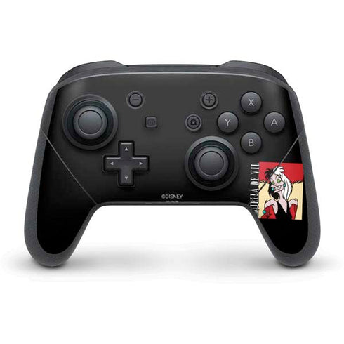 Disney Villains Cruella de Vil Nintendo Switch Pro Controller Skin