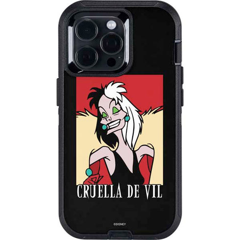 Disney Villains Cruella de Vil Otterbox Defender iPhone Skin