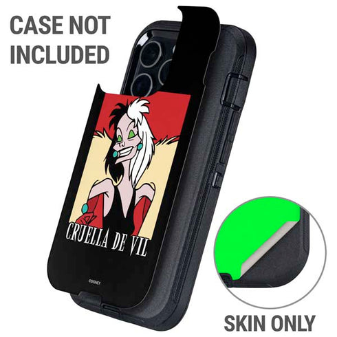 Disney Villains Cruella de Vil Otterbox Defender iPhone Skin