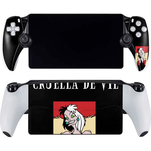 Disney Villains Cruella de Vil PlayStation Portal Remote Player Skin