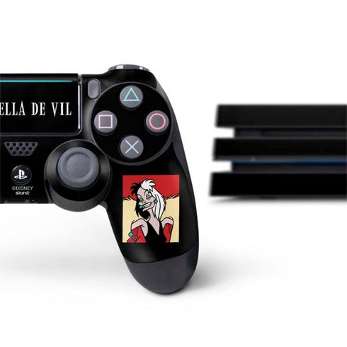 Disney Villains Cruella de Vil PS4 Pro Bundle Skin