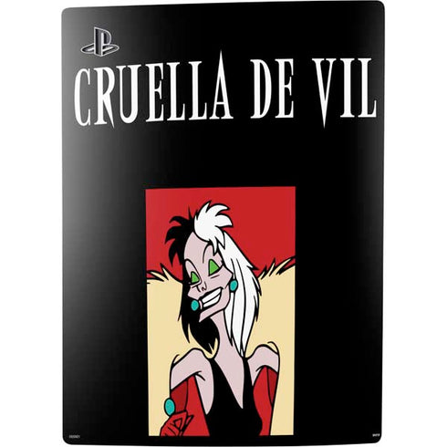 Disney Villains Cruella de Vil PS5 Console Skin