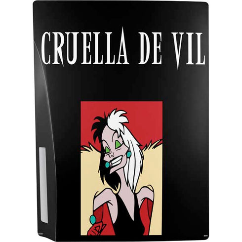 Disney Villains Cruella de Vil PS5 Console Skin