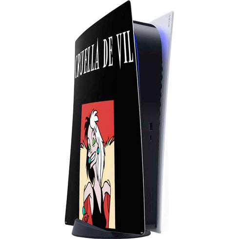 Disney Villains Cruella de Vil PS5 Digital Edition Console Skin