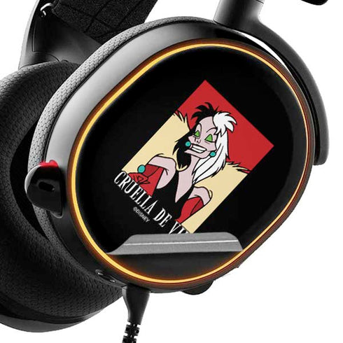 Disney Villains Cruella de Vil SteelSeries Arctis 5 Skin