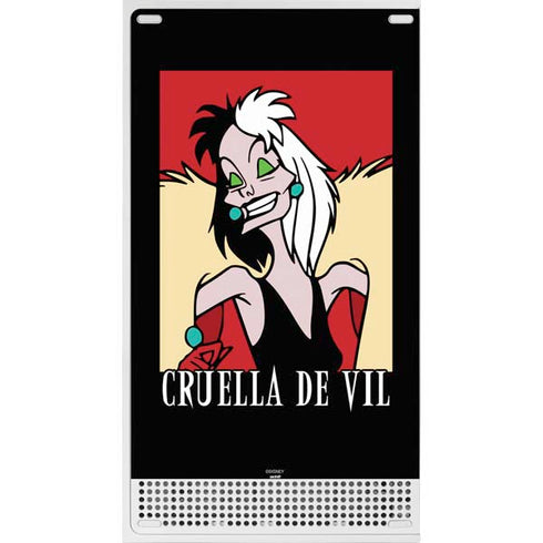 Disney Villains Cruella de Vil Xbox Series S Console Skin