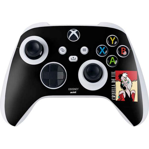 Disney Villains Cruella de Vil Xbox Series S Controller Skin