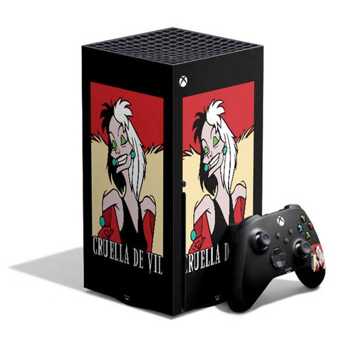 Disney Villains Cruella de Vil Xbox Series X Bundle Skin