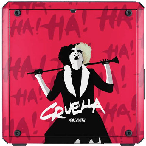 Disney Cruella (2021) Evil Laugh Cooler Master MasterBox Q300L Mini Tower Skin
