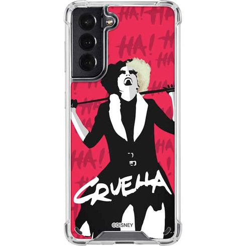 Disney Cruella (2021) Evil Laugh Galaxy S21 5G Clear Case