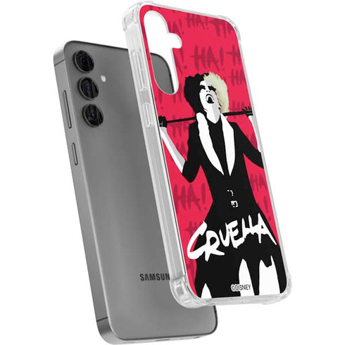 Disney Cruella (2021) Evil Laugh Galaxy S24 Plus Clear Case