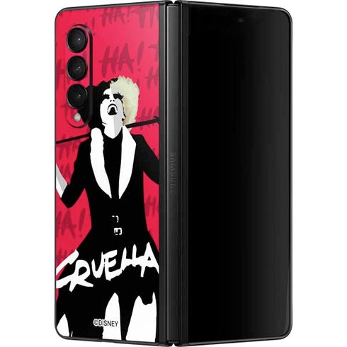 Disney Cruella (2021) Evil Laugh Galaxy Z Fold3 5G Skin