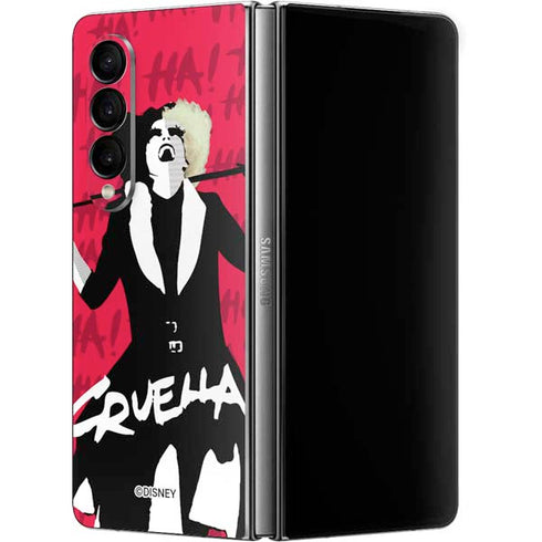 Disney Cruella (2021) Evil Laugh Galaxy Z Fold4 5G Skin