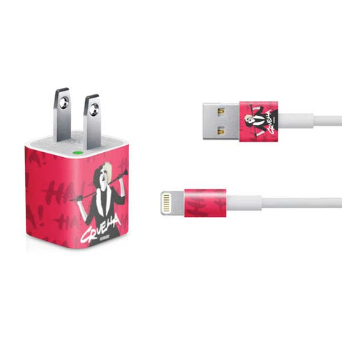 Disney Cruella (2021) Evil Laugh iPhone Charger (5W USB) Skin