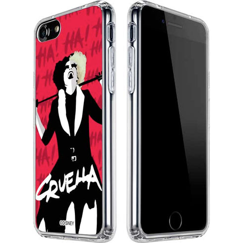 Disney Cruella (2021) Evil Laugh iPhone SE (2nd & 3rd Gen) Clear Case