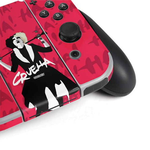 Disney Cruella (2021) Evil Laugh Nintendo Switch OLED (2021) Skin