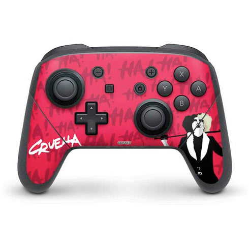 Disney Cruella (2021) Evil Laugh Nintendo Switch Pro Controller Skin