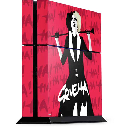 Disney Cruella (2021) Evil Laugh PS4 Console Skin