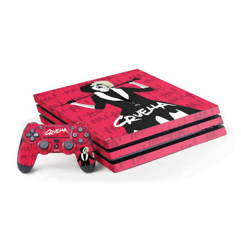 Disney Cruella (2021) Evil Laugh PS4 Pro Bundle Skin