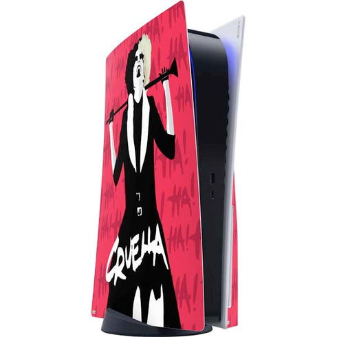 Disney Cruella (2021) Evil Laugh PS5 Console Skin