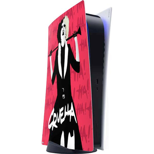 Disney Cruella (2021) Evil Laugh PS5 Digital Edition Console Skin