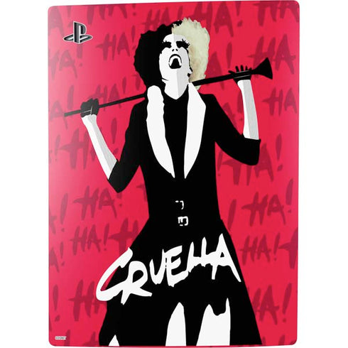 Disney Cruella (2021) Evil Laugh PS5 Digital Edition Console Skin