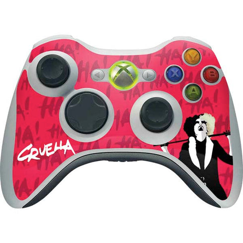 Disney Cruella (2021) Evil Laugh Xbox 360 Wireless Controller Skin