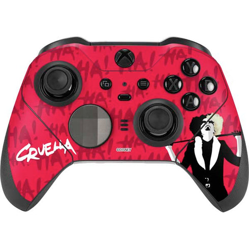 Disney Cruella (2021) Evil Laugh Xbox Elite Wireless Controller Series 2 Skin