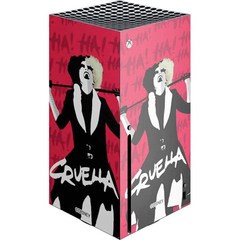 Disney Cruella (2021) Evil Laugh Xbox Series X Console Skin