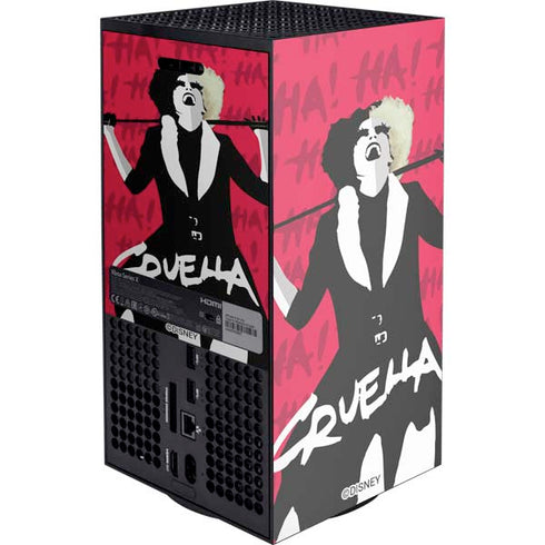 Disney Cruella (2021) Evil Laugh Xbox Series X Console Skin