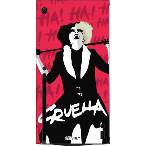 Disney Cruella (2021) Evil Laugh Xbox Series X Console Skin
