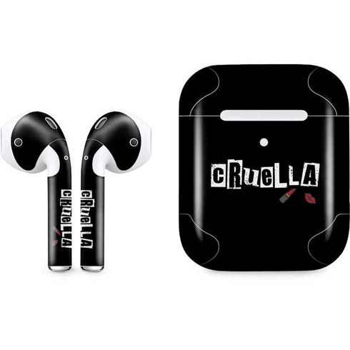 Disney Cruella (2021) Logo and Lipstick Apple AirPods 2 Skin