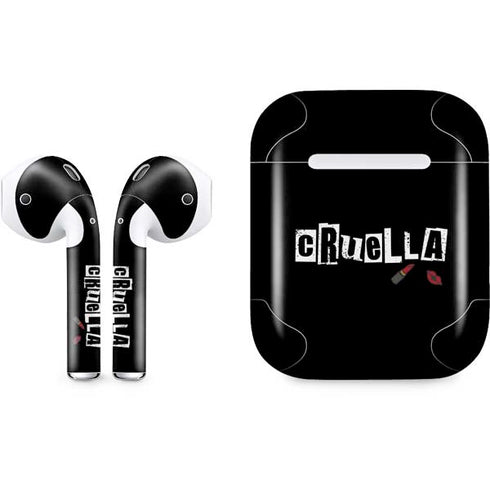 Disney Cruella (2021) Logo and Lipstick Apple AirPods Skin