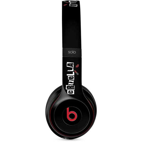Disney Cruella (2021) Logo and Lipstick Beats Solo 2 Wireless Skin
