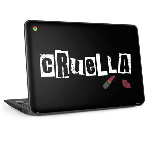 Disney Cruella (2021) Logo and Lipstick HP Chromebook Skin