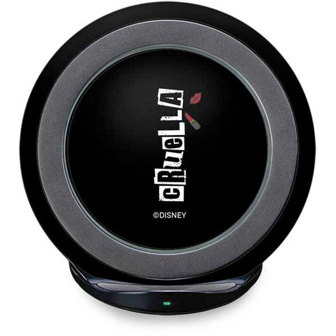 Disney Cruella (2021) Logo and Lipstick Fast Charge Wireless Charging Stand Skin